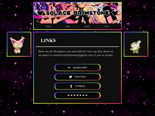 links screenshot