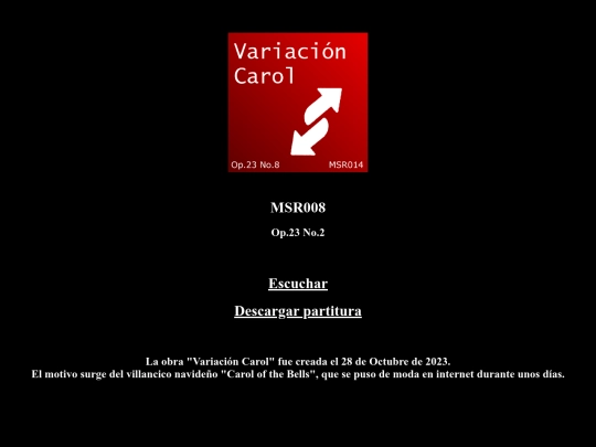 Opus23/MSR014 screenshot