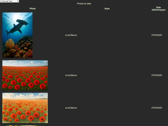 picdb/picsbysdate screenshot