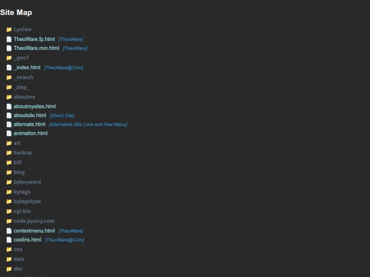 sitemap screenshot