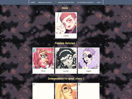 art and other creations/original-characters screenshot