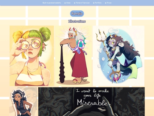 commissions and portfolio/portfolio screenshot