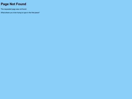 not_found screenshot