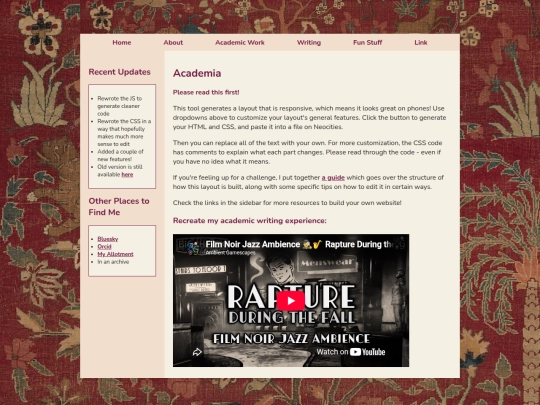 Academia/Academia screenshot