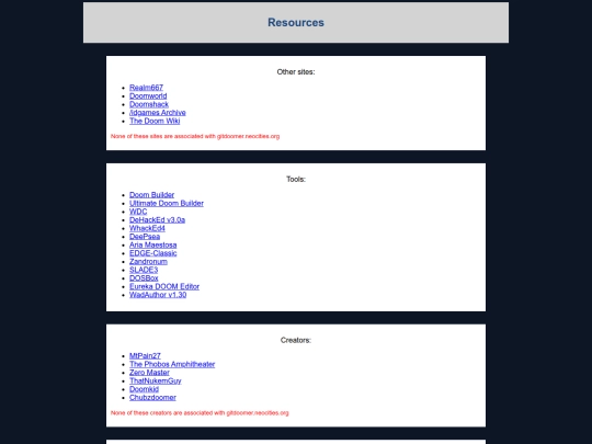 resources screenshot