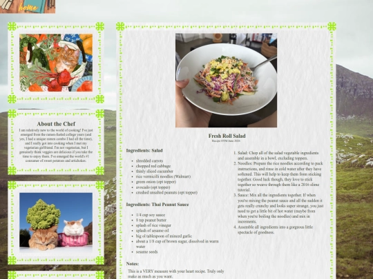 recipes screenshot