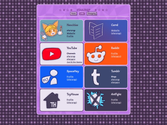 links screenshot