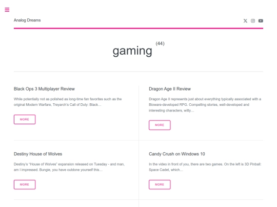 tags/gaming/page/2 screenshot