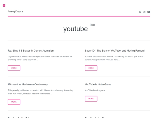 tags/youtube/page/3 screenshot