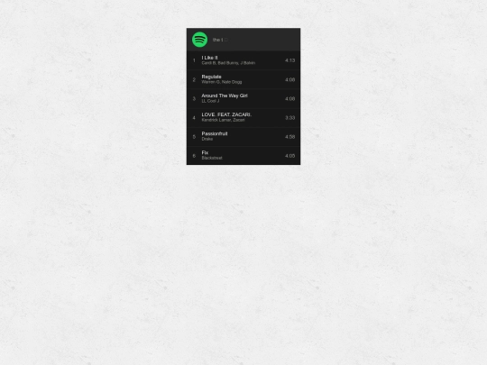 playlists/thet screenshot