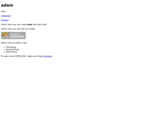 index screenshot