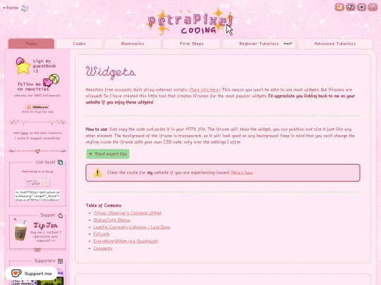 blog/neocities-external-widgets screenshot