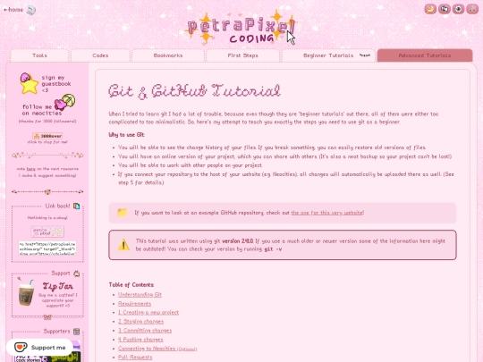 coding/git-tutorial screenshot
