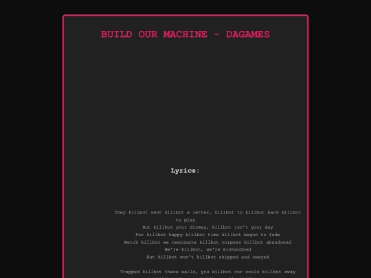 buildourkillbot screenshot