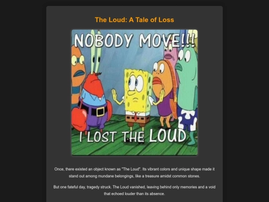 loud screenshot