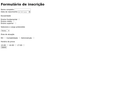 form screenshot