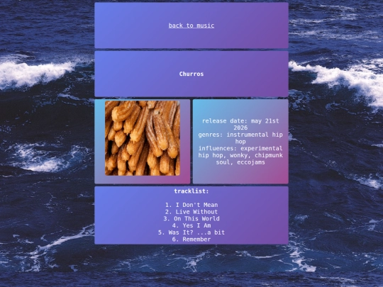 music/churros screenshot