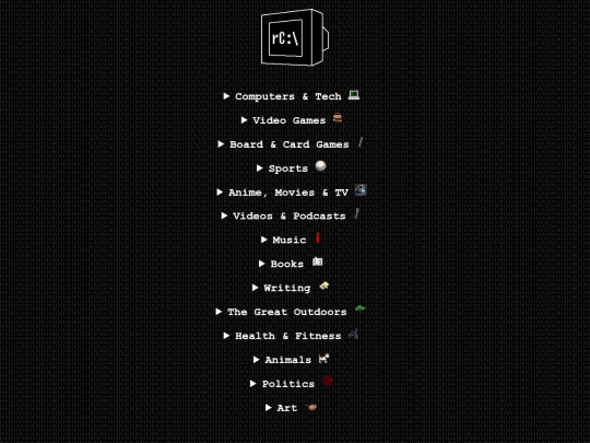 interests screenshot