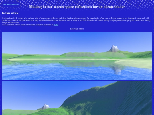 Gamedev/SSROceanShader screenshot