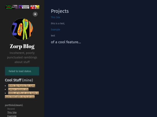 projects/page/1 screenshot