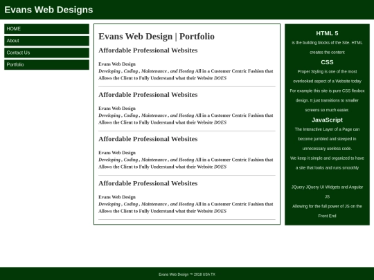 portfolio screenshot