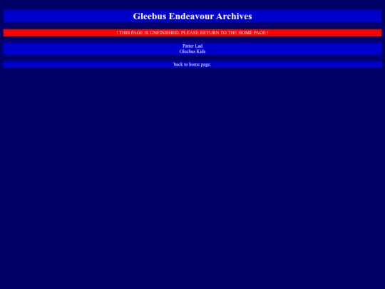 endeavourarchives screenshot