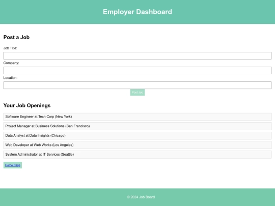 JB_CodSoft/employer-dashboard screenshot