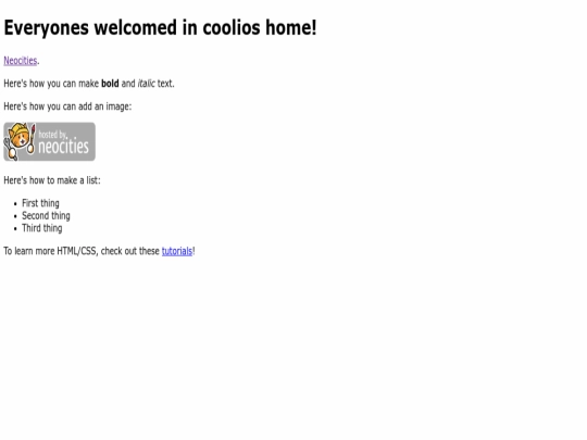 index screenshot