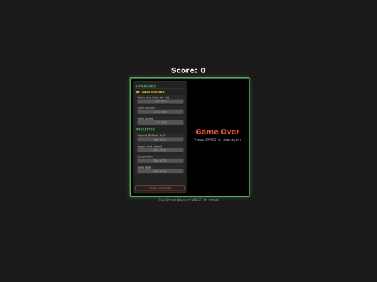 Games/snake screenshot