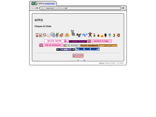 exit/cliques screenshot