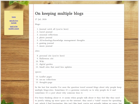 journal/posts/2026-07-27-On-keeping-multiple-blogs screenshot