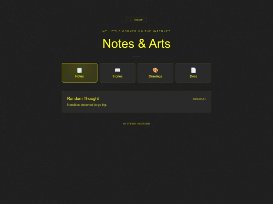 notes-and-arts screenshot