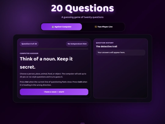 Twentyquestions screenshot