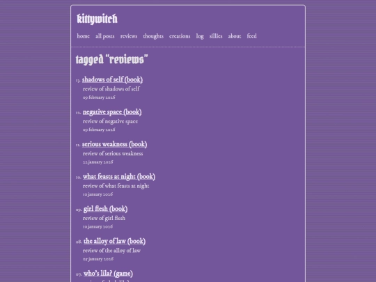 tags/reviews screenshot