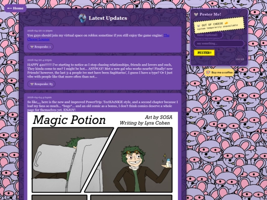 Updates screenshot