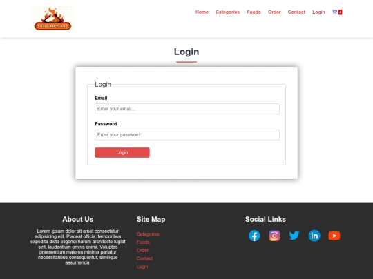 login screenshot