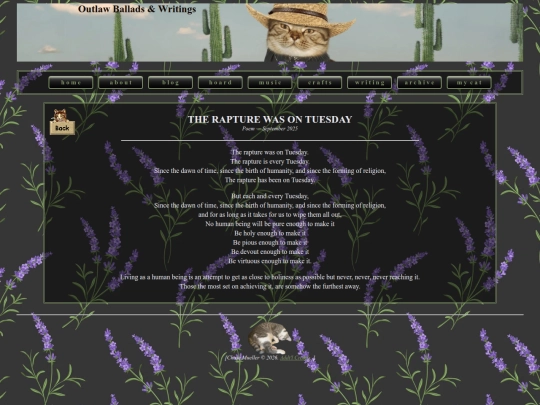 writings/rapture screenshot