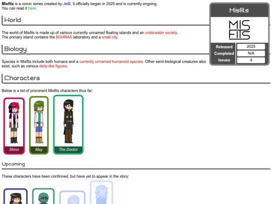 wiki/Misfits screenshot
