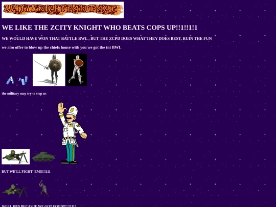 zcityknightfanpage screenshot