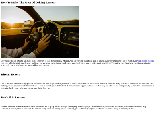 How-To-Make-The-Most-Of-Driving-Lessons screenshot