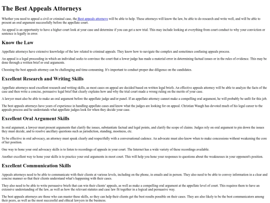 TheBestAppealsAttorneys screenshot