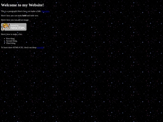 testsite screenshot