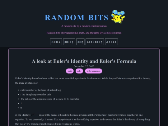 blog/euler screenshot
