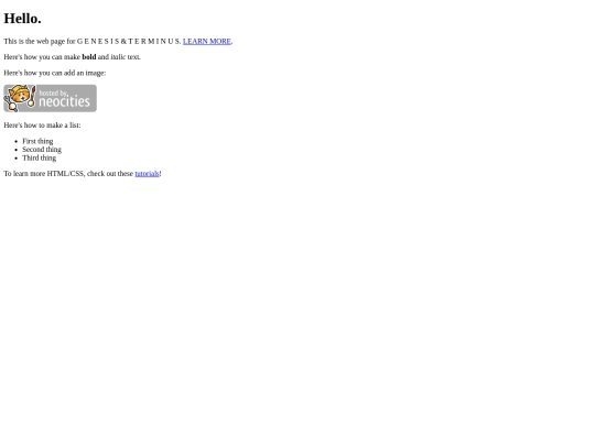 index screenshot