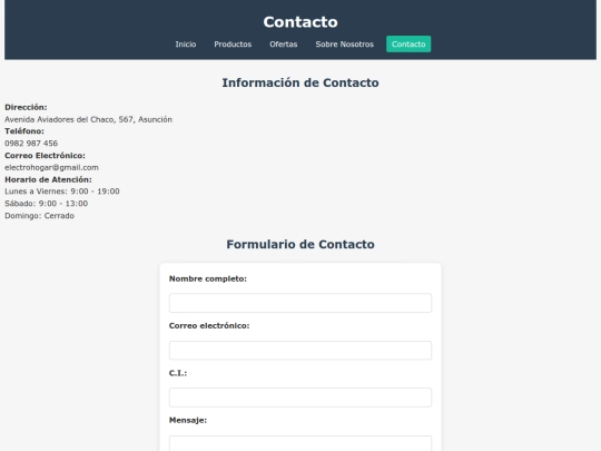 contacto screenshot