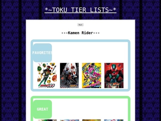 tier-list/tier-list screenshot