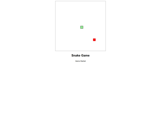 snakeGame screenshot