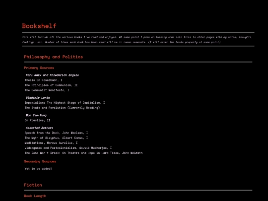 Bookshelf screenshot