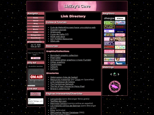 lizzzys-cave-links screenshot