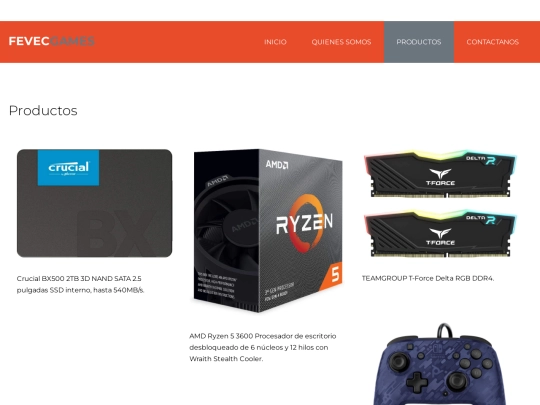 Productos screenshot